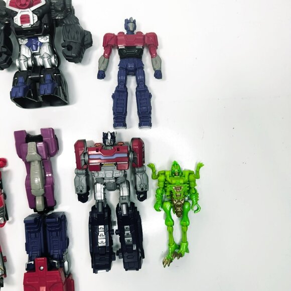 Transformers Action Figures Mixed Lot of 10 Includes Robot & Beast Modes - Picture 3 of 5